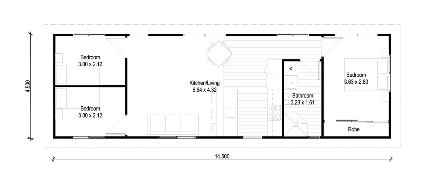 Smart Build Version of the Paragon Portables three-bedroom home under construction in Christchurch, New Zealand